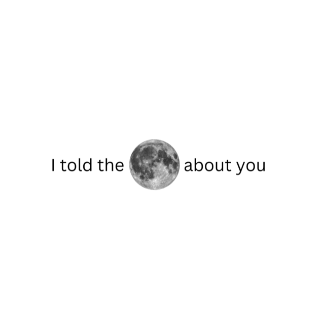 I told the moon about you